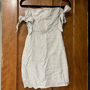 Dee Elly striped Off the shoulder sun dress